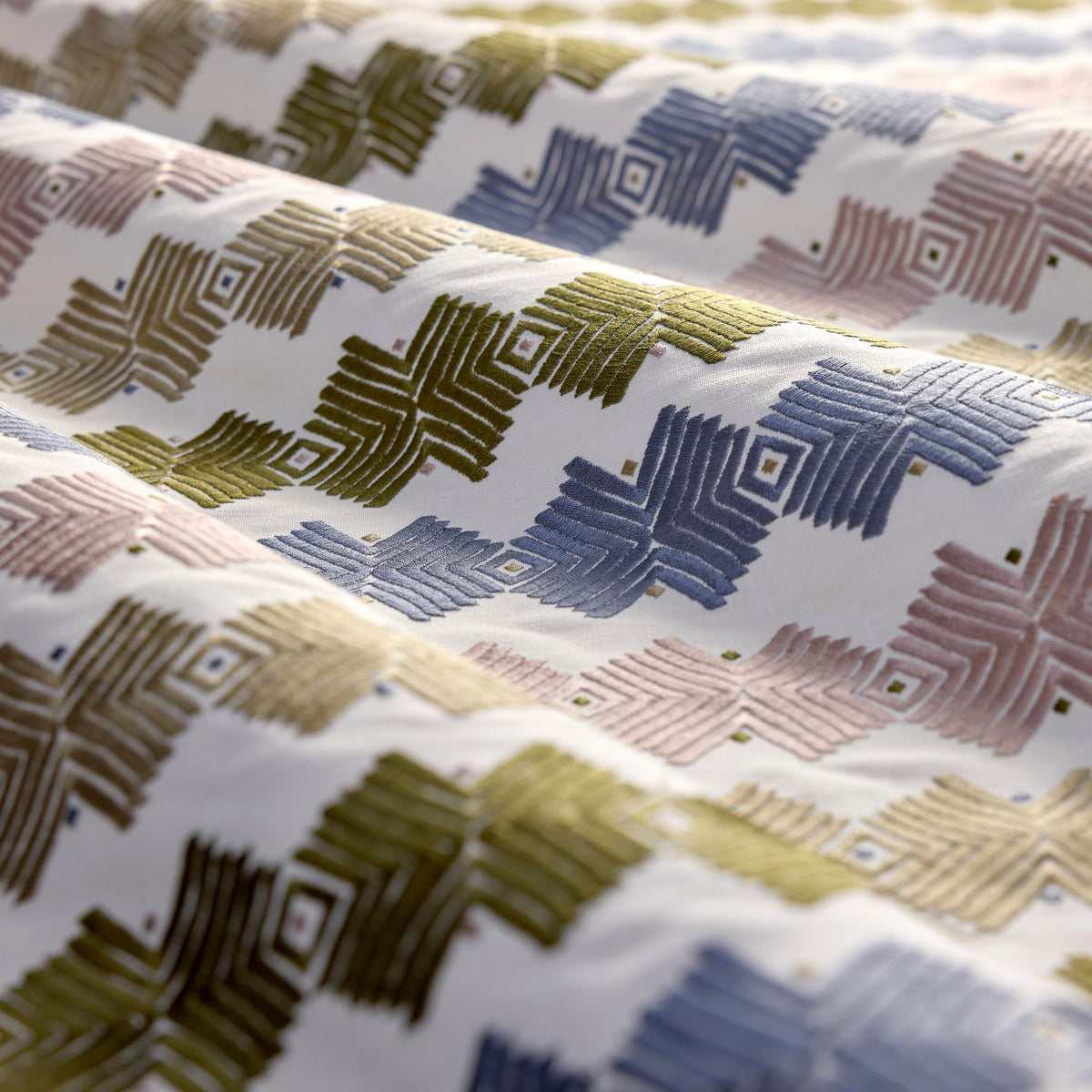 HAF0676-04 Kalimba Heather / Positano / Olive Signature Fabric by Harlequin