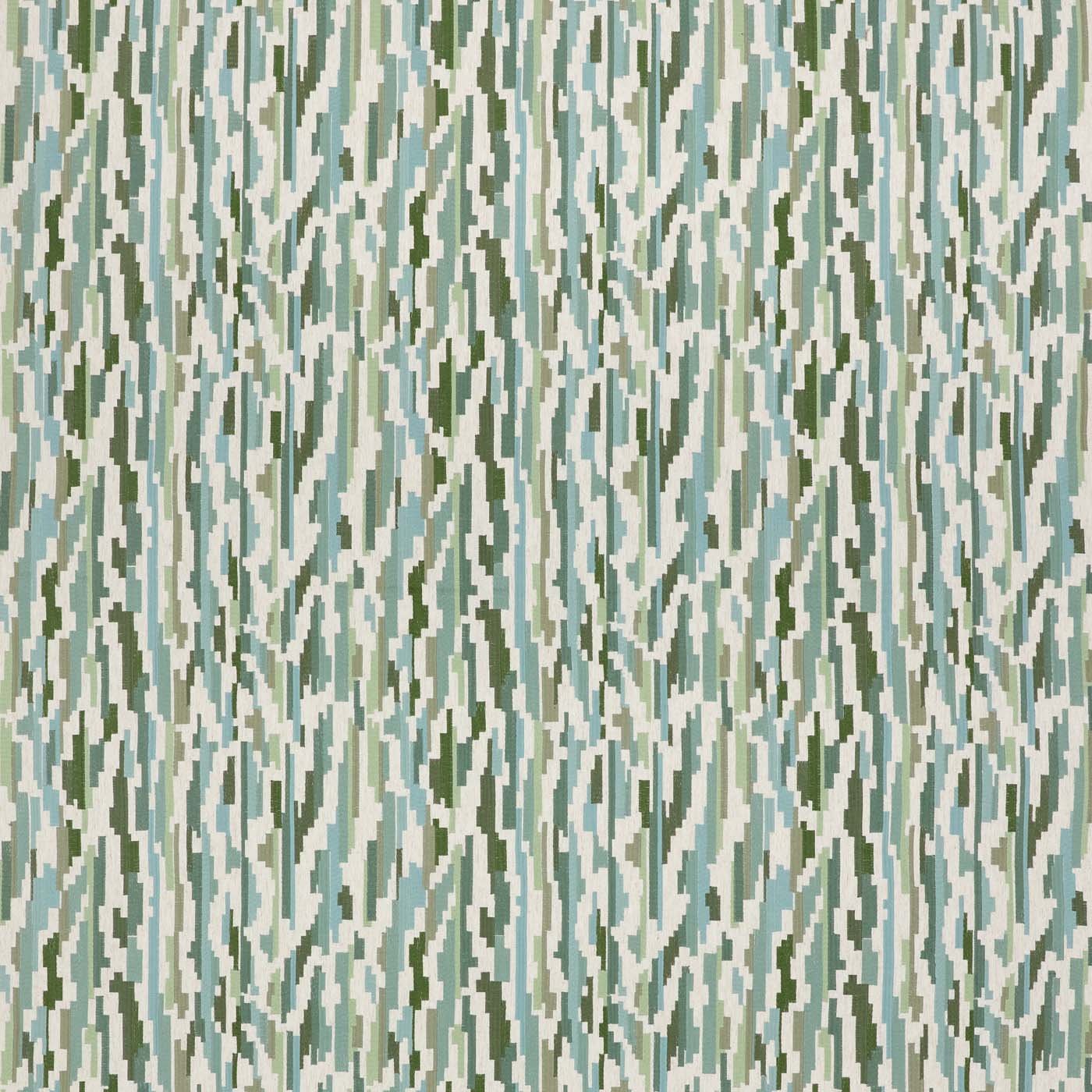 HAF0677-03 Nuru Embroidery Aloe / Powder / Forest Signature Fabric by Harlequin