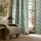 HAF0677-03 Nuru Embroidery Aloe / Powder / Forest Signature Fabric by Harlequin