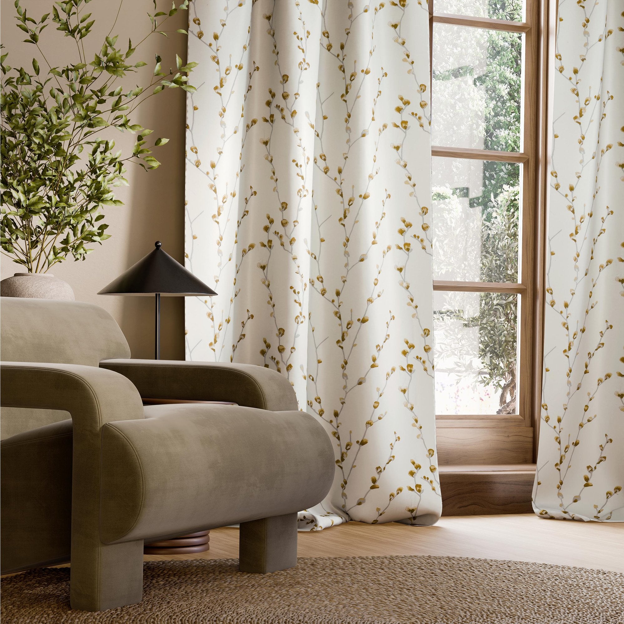 HAF0678-01 Salice Embroidery Julip / Stone Signature Fabric by Harlequin