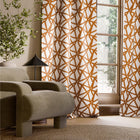HAF0679-01 Sumi Embroidery Terracotta Signature Fabric by Harlequin