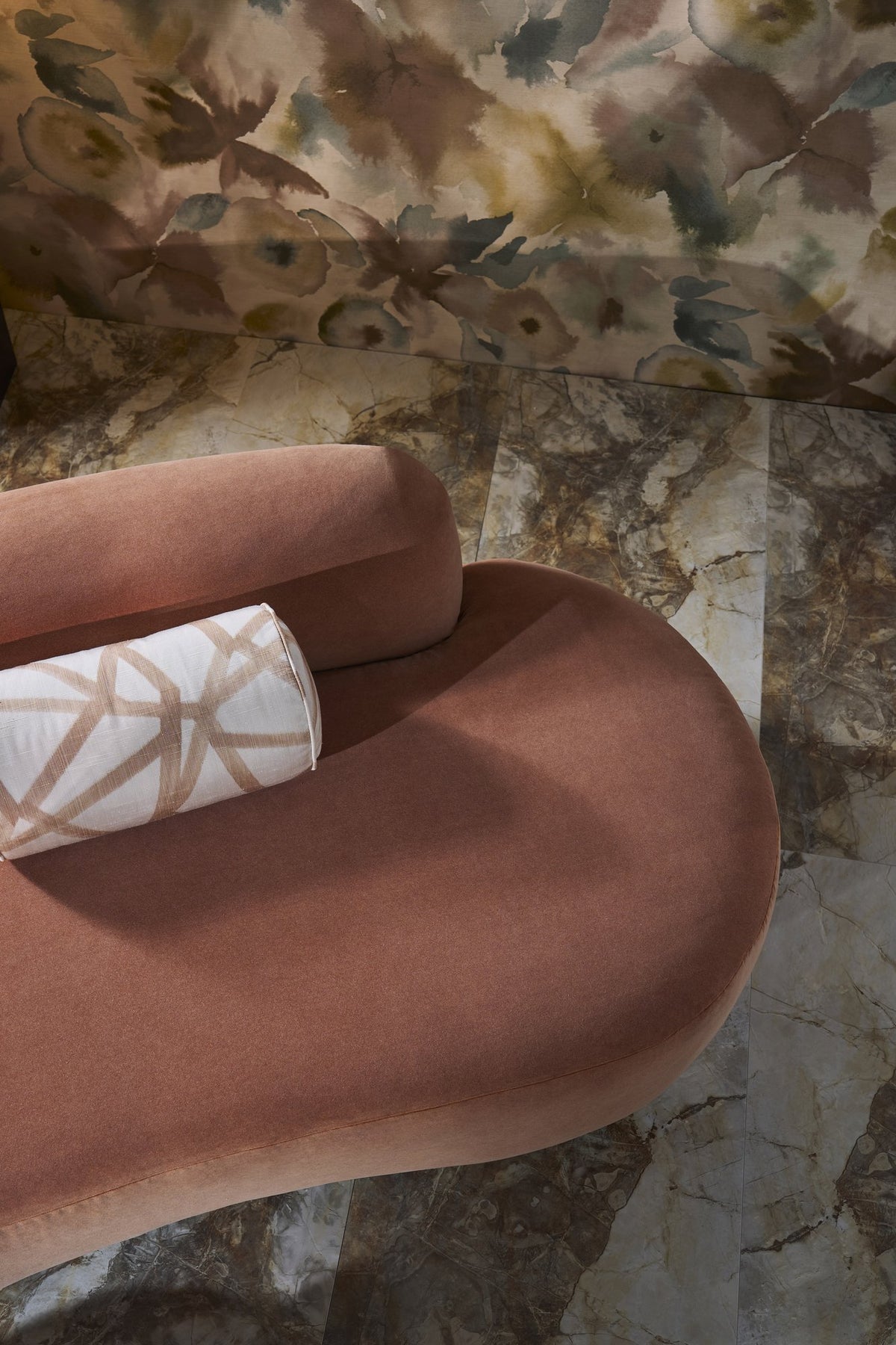 HAF0680-01 Sumi Ikat Copper Signature Fabric by Harlequin