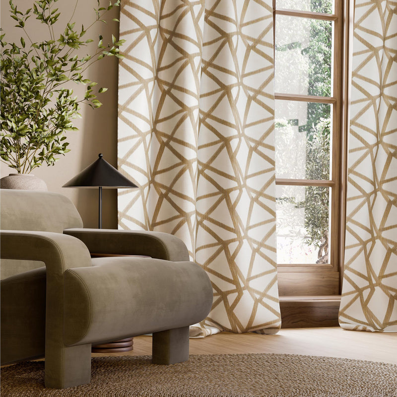 HAF0680-03 Sumi Ikat Tawny Signature Fabric by Harlequin
