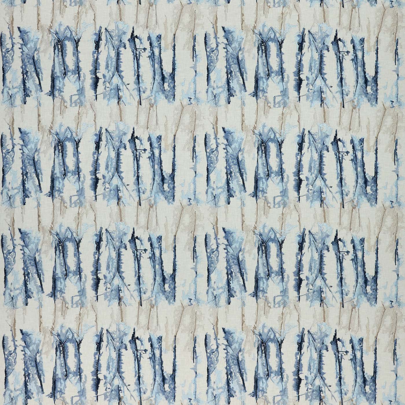 HAF0681-01 Takara Embroidery Indigo / Denim Signature Fabric by Harlequin