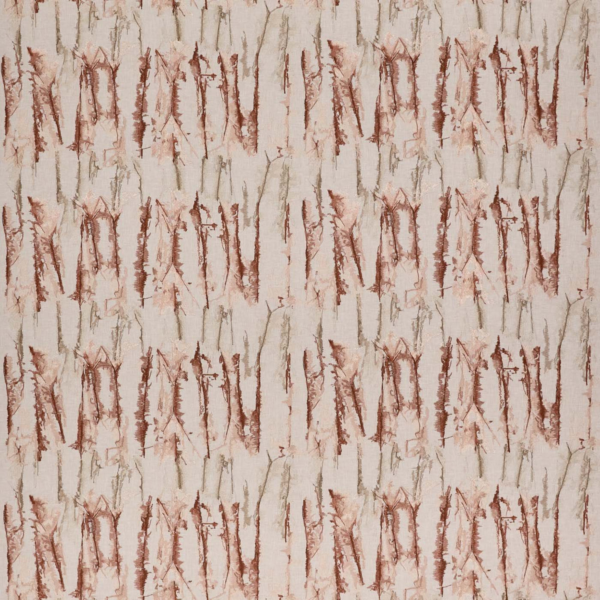 HAF0681-02 Takara Embroidery Rosewood / Clay Signature Fabric by Harlequin