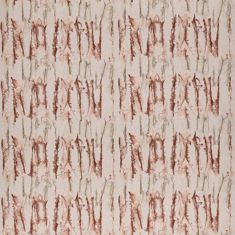 HAF0681-02 Takara Embroidery Rosewood / Clay Signature Fabric by Harlequin
