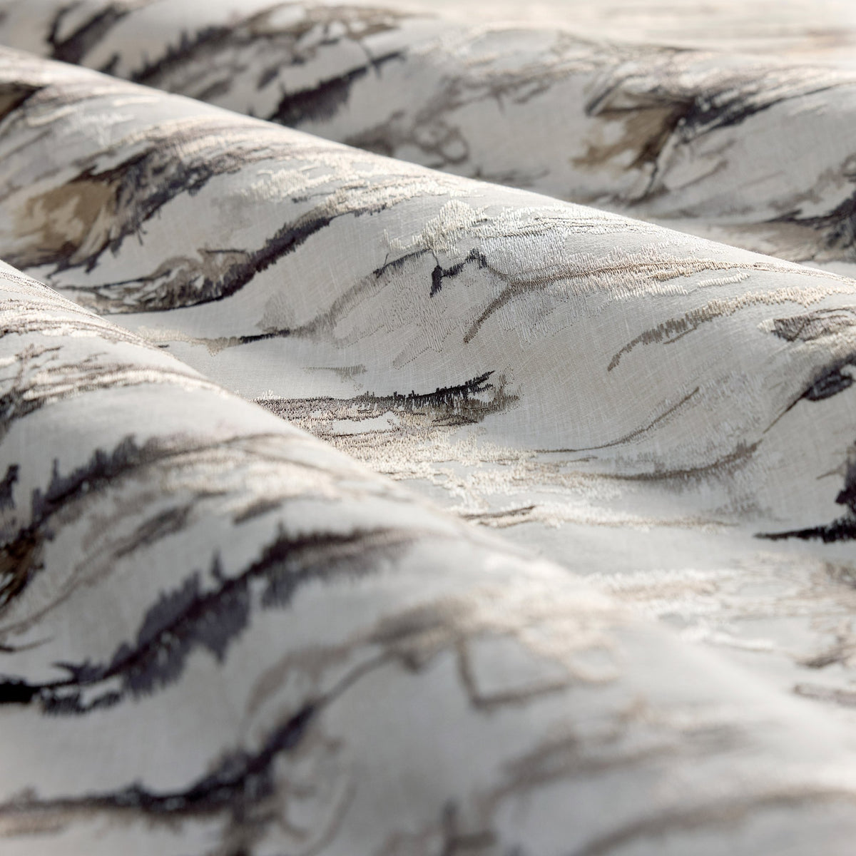 HAF0681-03 Takara Embroidery Steel / Chalk Signature Fabric by Harlequin