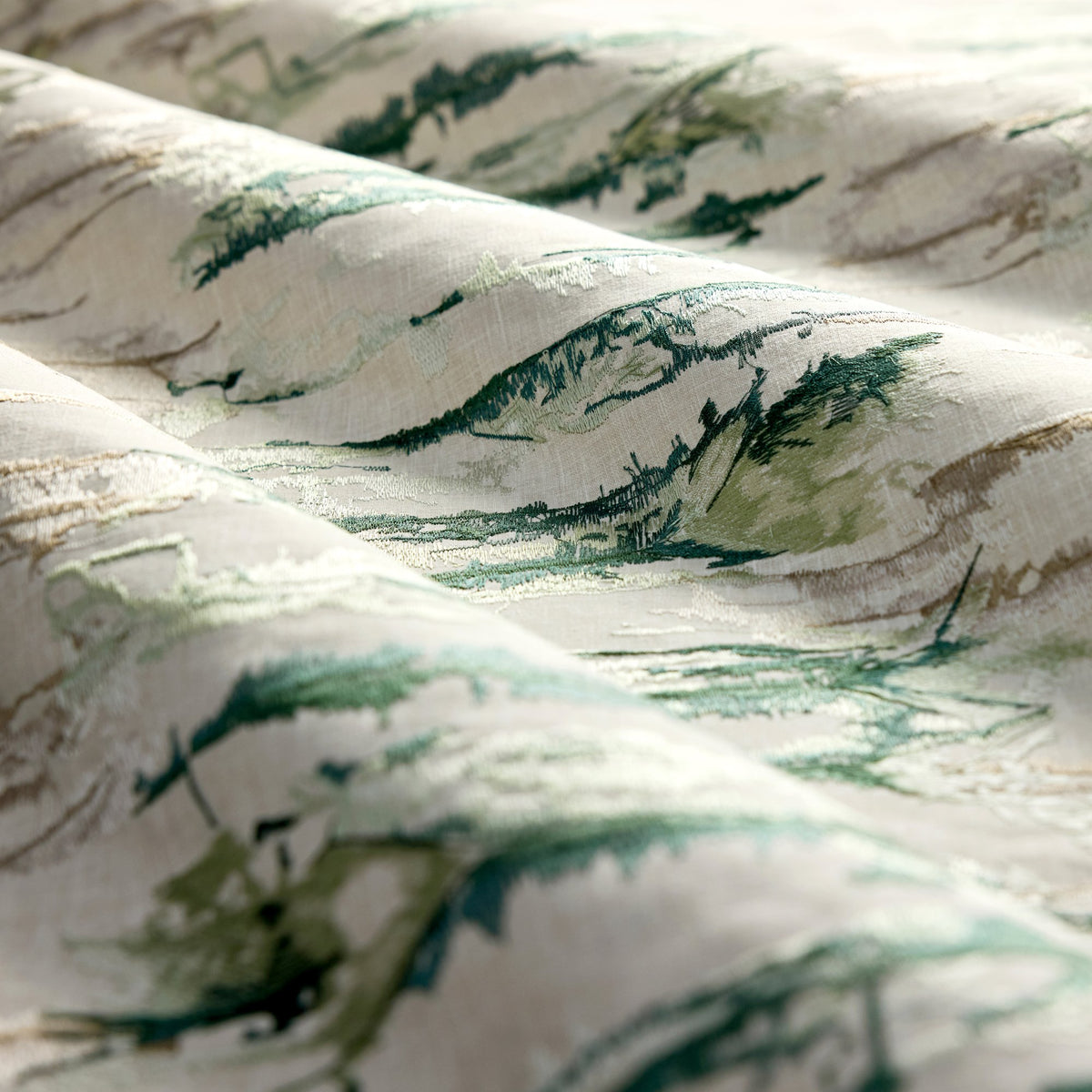 HAF0681-05 Takara Embroidery Forest / Stone Signature Fabric by Harlequin