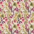 Nalina Amazilia Peach Mango Olive Fabric by Harlequin