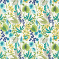 Nalina Amazilia Zest/Lagoon/Gooseberry Fabric by Harlequin