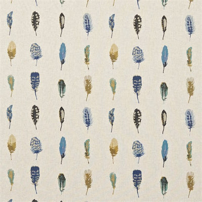 Limosa Papaya Lagoon Loganberry Harlequin Indigo/Mustard/Stone Fabric by Harlequin