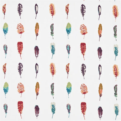 Limosa Harlequin Papaya/Lagoon/Loganberry Fabric by Harlequin