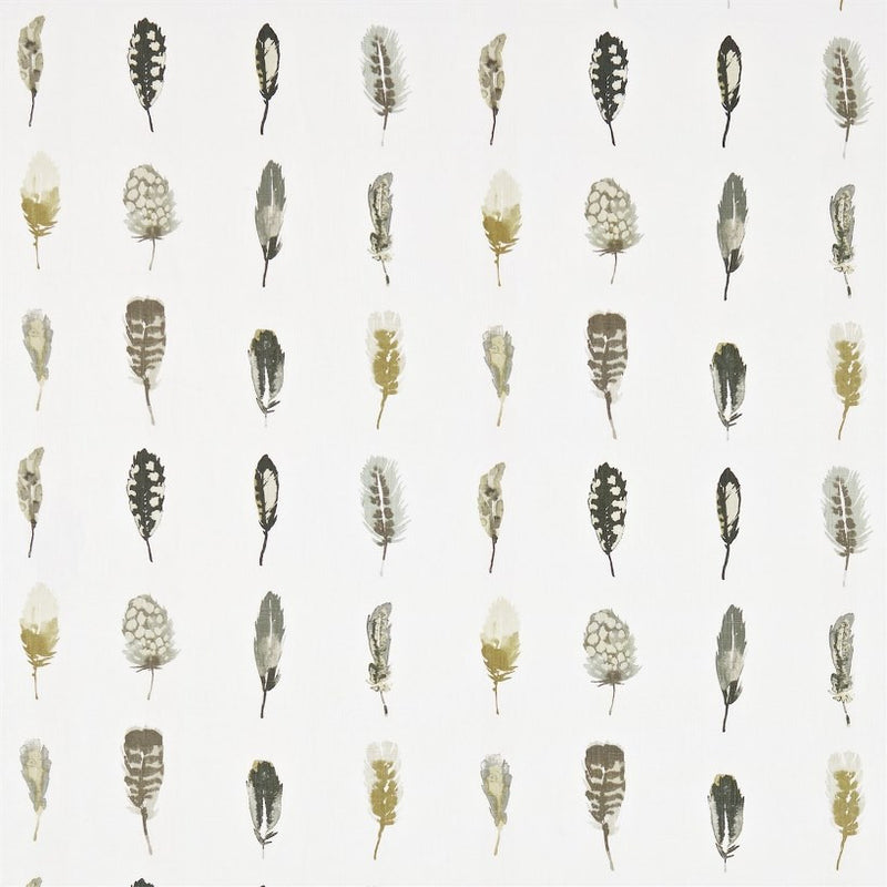 120341 Limosa Amazilia Mustard Cocao Stone Fabric by Harlequin