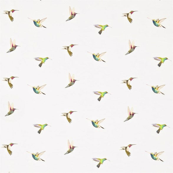 120350 Amazilia Flamingo Papaya Apple Fabric by Harlequin