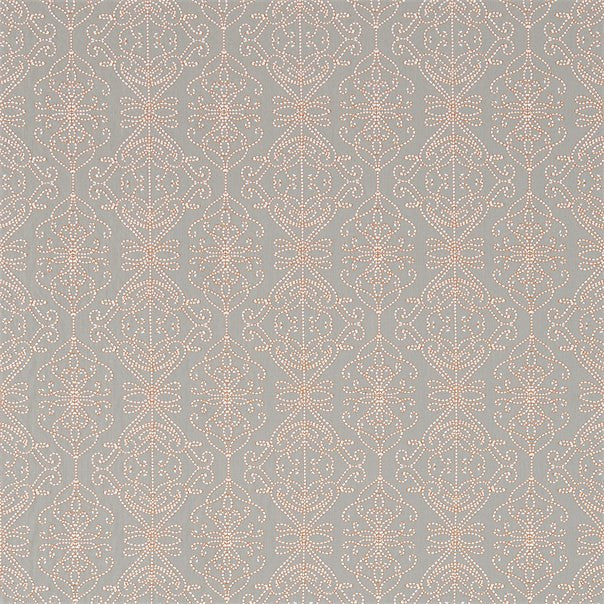 131516 Java Amazilia Stone Papaya Fabric by Harlequin