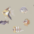 Kamanu Mandarin/Fig Wallpaper by Harlequin