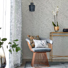 111658 Chaconia Shimmer Colour 4 Stone Wallpaper by Harlequin