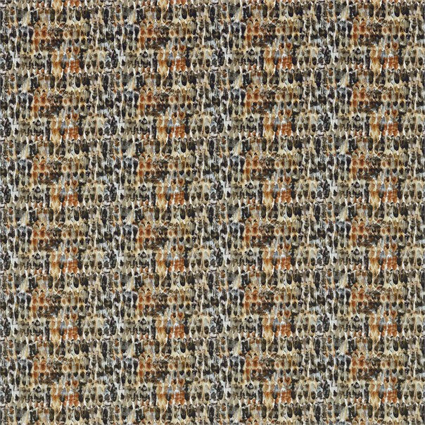 120611 Kelambu Anthozoa Amber Slate Fabric by Harlequin