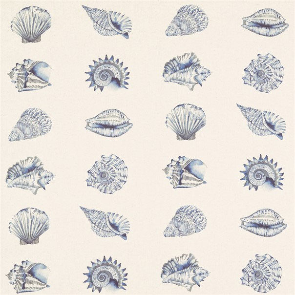 120613 Kabibi Anthozoa Indigo Fabric by Harlequin