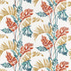Toshiko Atelier Paprika Teal Olive Fabric by Harlequin
