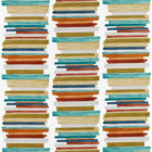 120806 Calcine Atelier Paprika Teal Olive Fabric by Harlequin