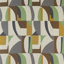 132870 Bodega Atelier Saffron Charcoal Wasabi Harlequin Fabric