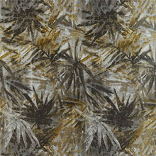 132873 Celadon Atelier Saffron Charcoal Steel Fabric by Harlequin