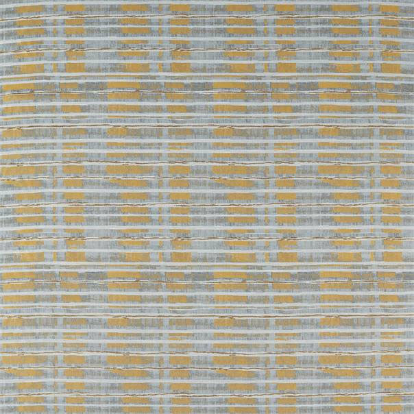 132882 Malwa Atelier Gold Slate Fabric by Harlequin