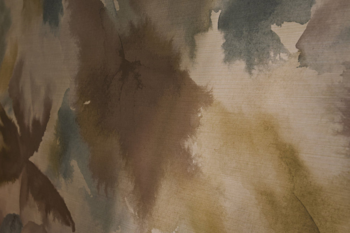 HAW0340-03 Flores Rosewood / Julip / Atlantic Signature Mural by Harlequin