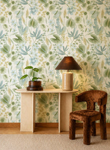 HAW0346-02 Nalina Honey / Clover / Sky Signature Wallpaper by Harlequin
