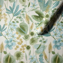 HAW0346-02 Nalina Honey / Clover / Sky Signature Wallpaper by Harlequin