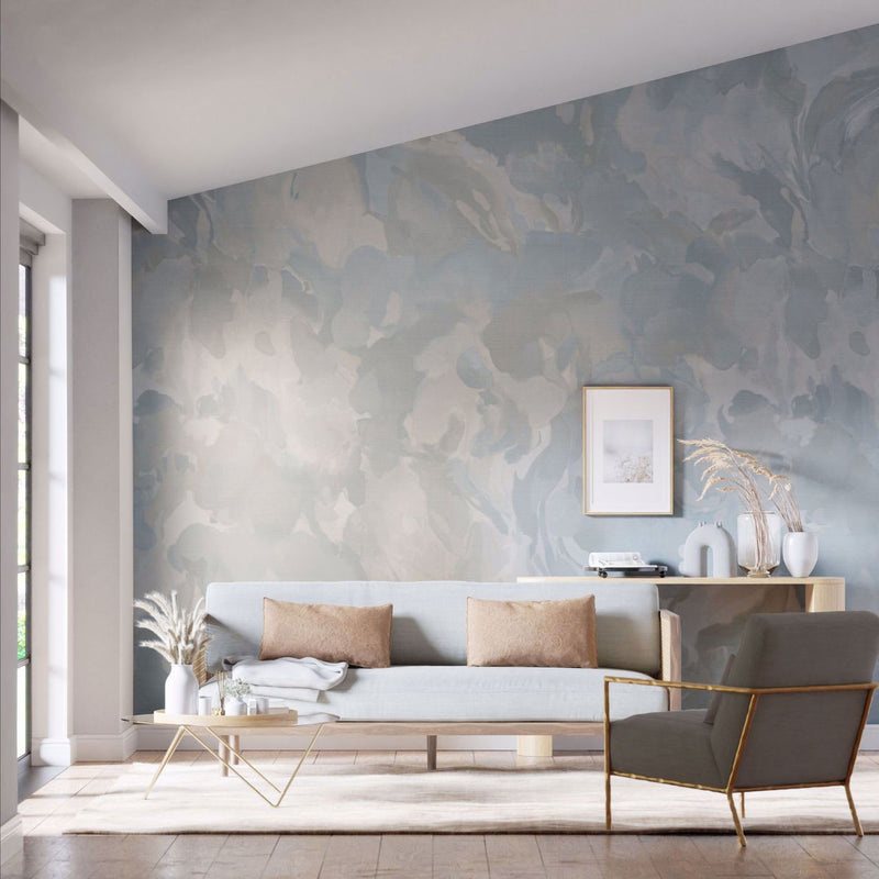 113000 Foresta Colour 4 Ethereal and Parchment Wallpaper by Harlequin