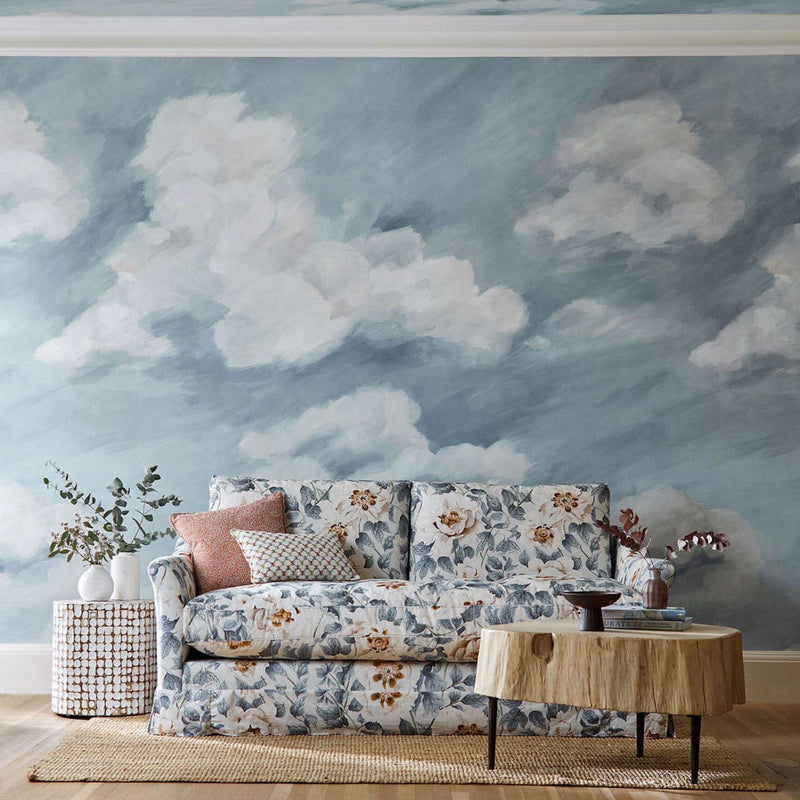 113003 Air Colour 4 Sky Blue Wallpaper by Harlequin