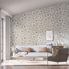 113017 Florent Colour 4 Stone, Tranquillity and Slate Wallpaper by Harlequin