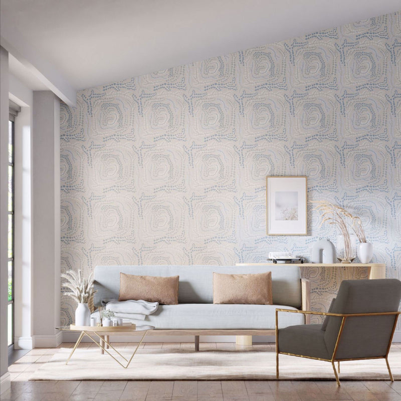 113020 Fayola Colour 4 Celestial and First Light Wallpaper by Harlequin