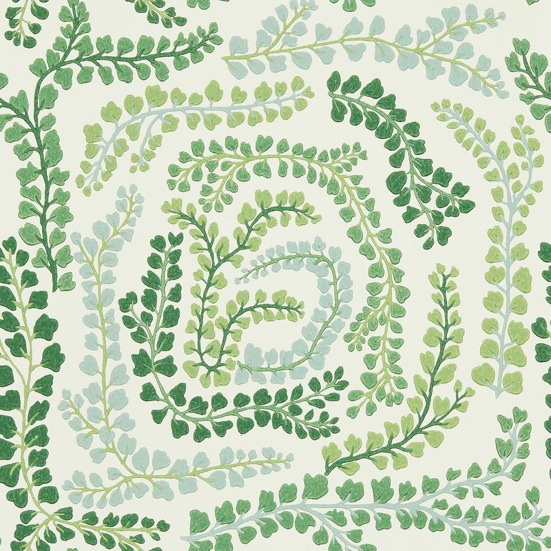 113021 Fayola Colour 4 Clover and Chalk Wallpaper by Harlequin