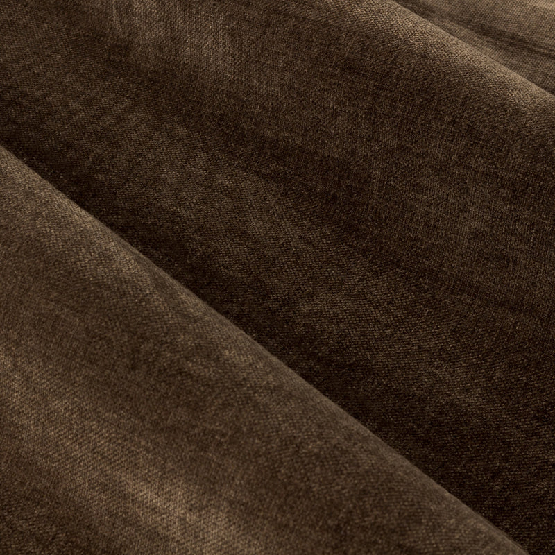 Heavy Chenille Brown Fabric by Yard