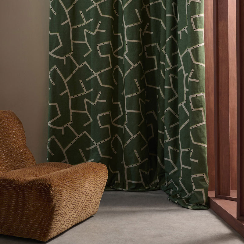 134683 Saraceno Defined Momentum Jade Fabric by Harlequin