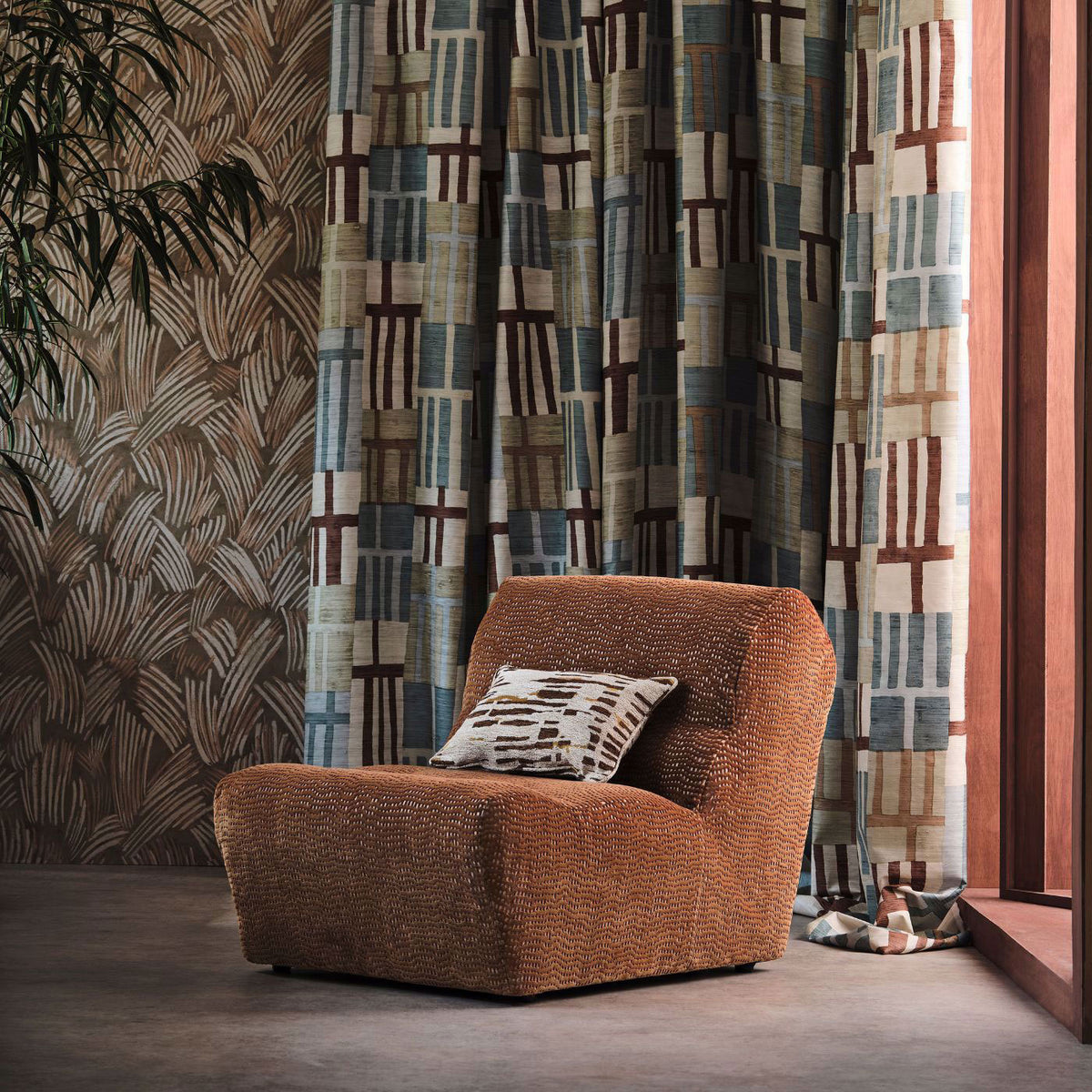 Monolith Defined Momentum Jasper/Zircon Fabric by Harlequin