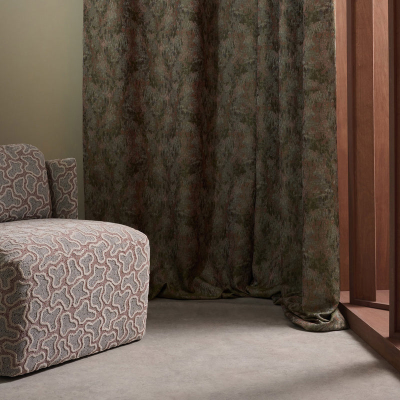 134696 Eliasson Defined Momentum Myrtle/Rust Fabric by Harlequin