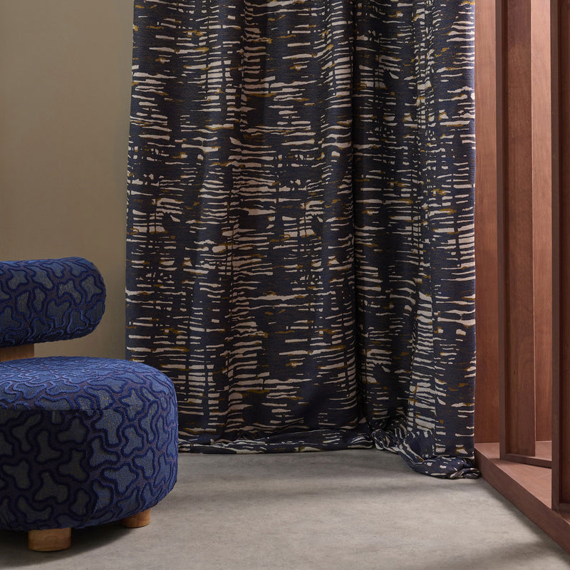134698 Oceanic Defined Momentum Lapis/Tigers Eye Fabric by Harlequin