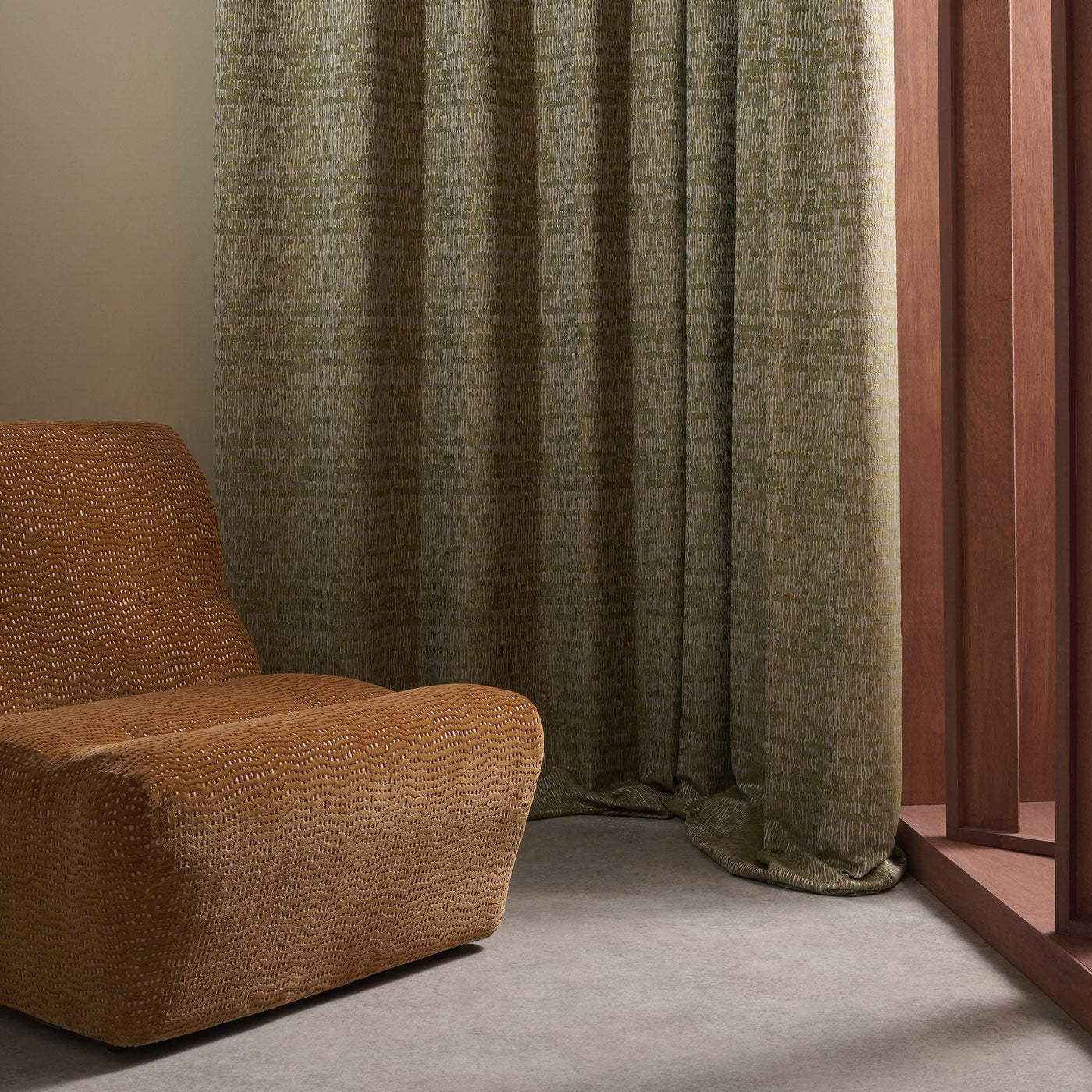 134701 Silt Defined Momentum Olivine/Jade Fabric by Harlequin