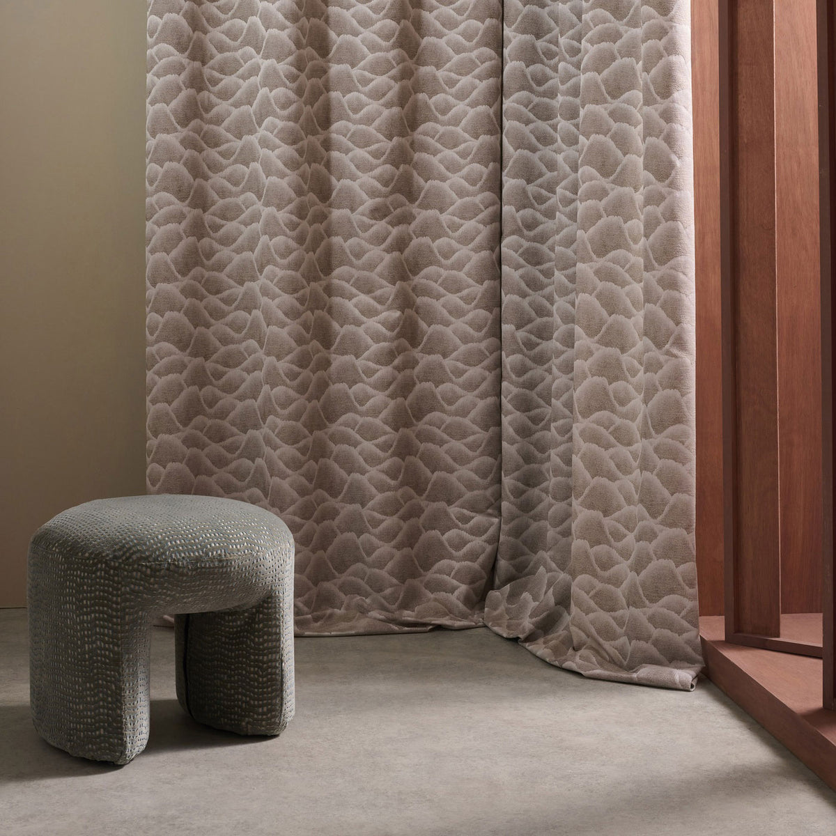 Zuni Defined Momentum Slate Fabric by Harlequin