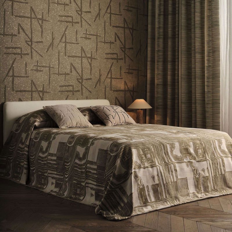 134706 Kiva Defined Momentum Moss/Olivine Fabric by Harlequin