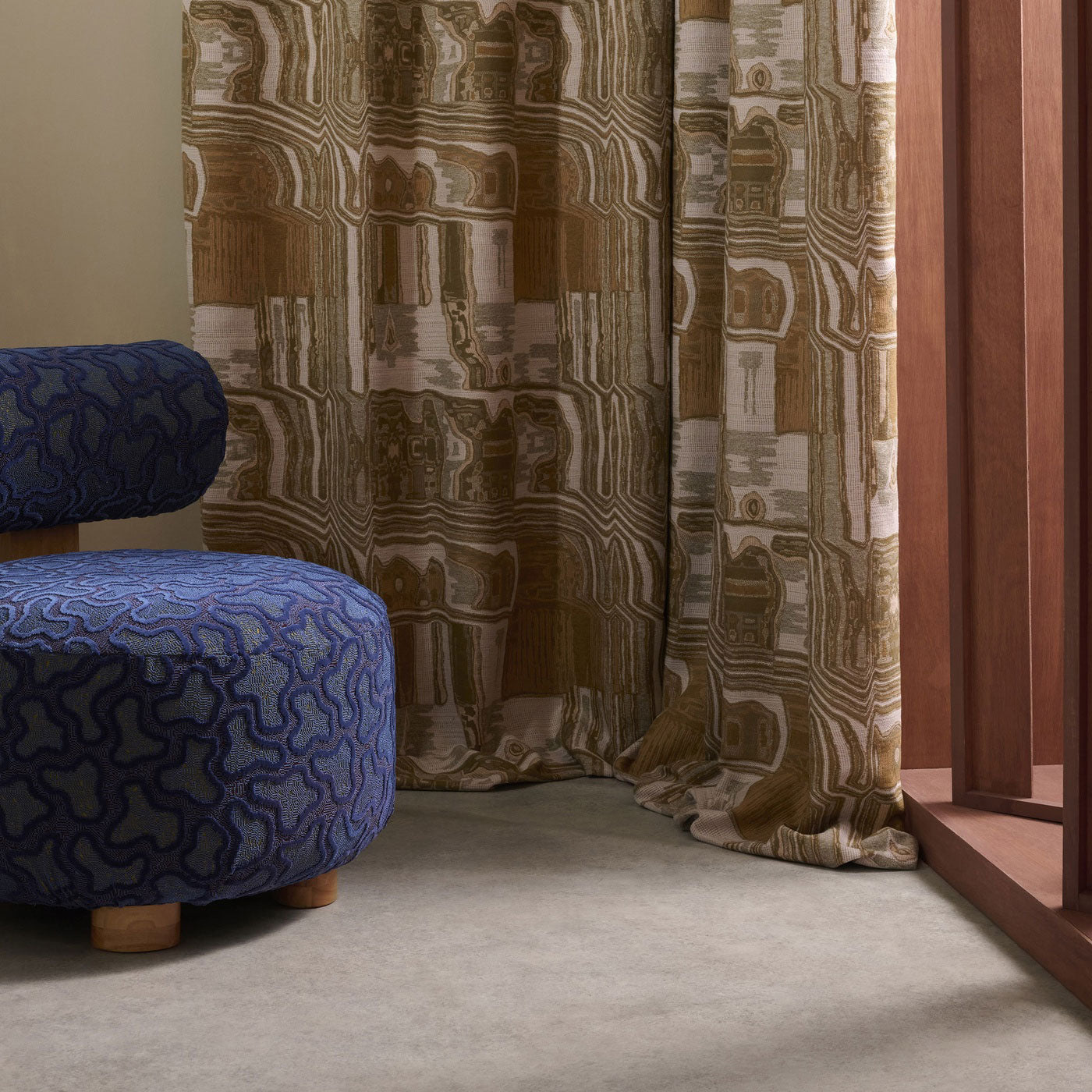 134707 Kiva Defined Momentum Tigers Eye/Tourmaline Fabric by Harlequin