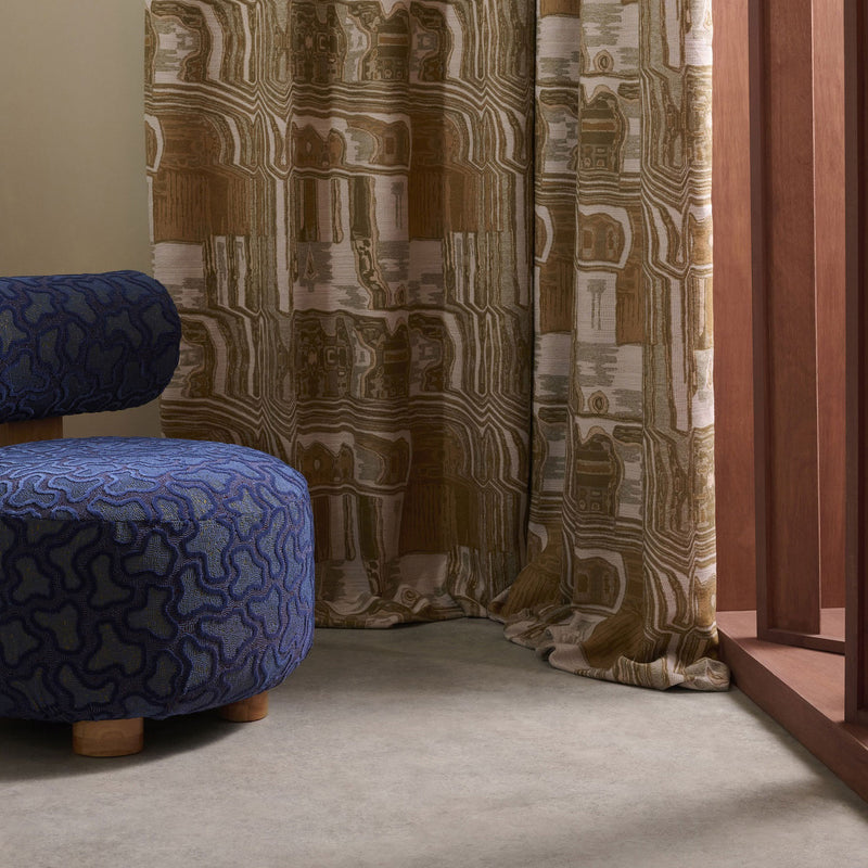 134707 Kiva Defined Momentum Tigers Eye/Tourmaline Fabric by Harlequin