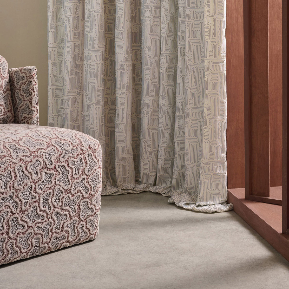 Hollow Defined Momentum Sky Fabric by Harlequin
