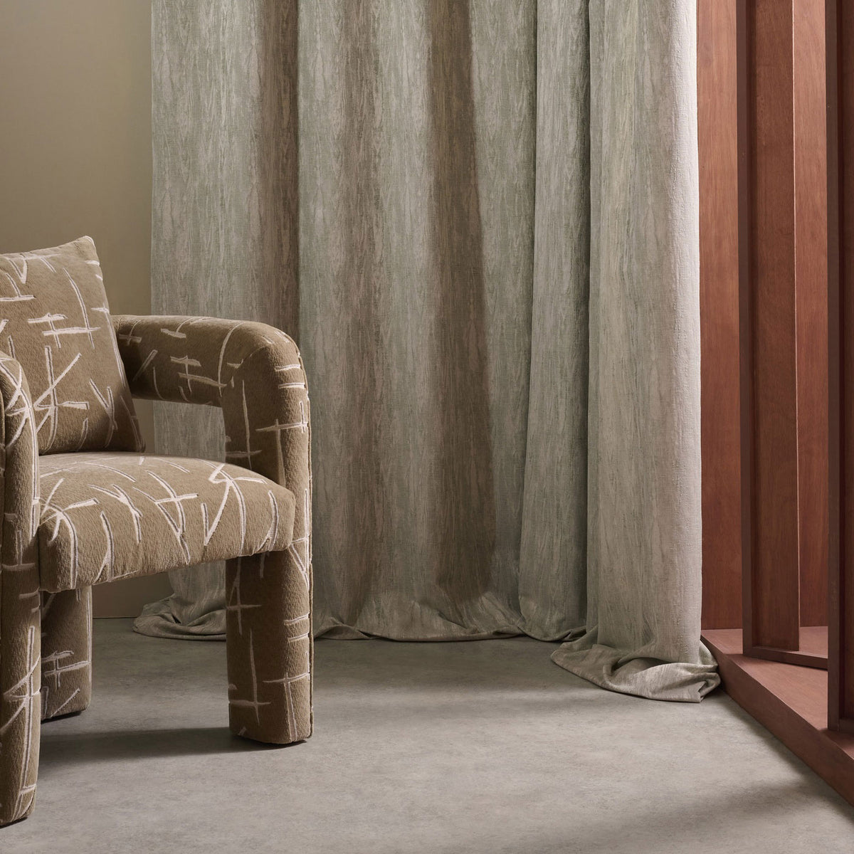 Erosion Defined Momentum Aloe Fabric by Harlequin