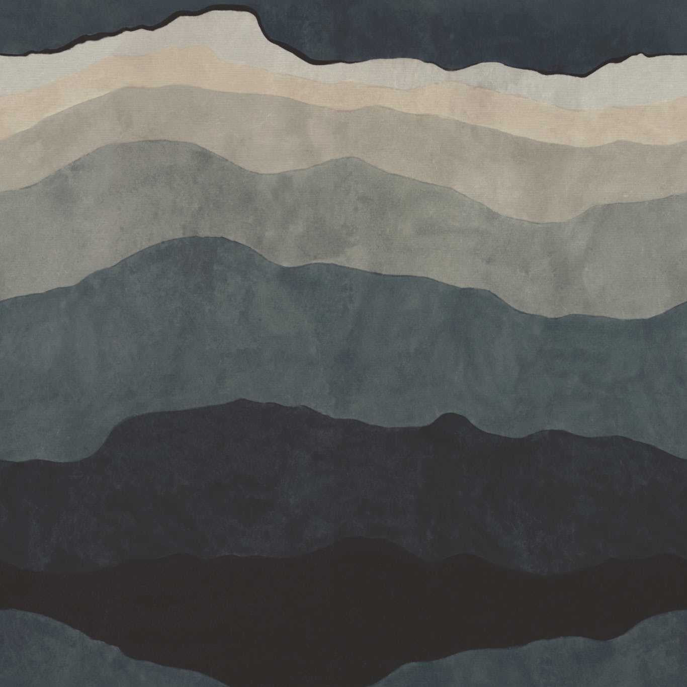 113327 Sedimentary Defined Momentum Midnight Wallpaper by Harlequin