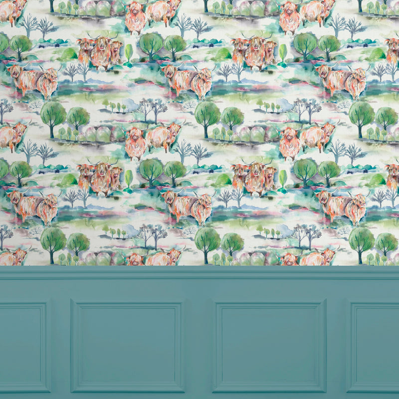 Heilan Herd Green Wallpaper by Voyage Maison | HEILAN/WPO/HER